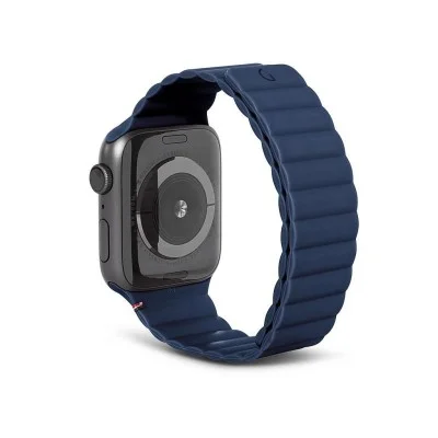 Decoded Apple Watch 49/45/44/42 mm  Series 1-8/SE/Ultra Silicone Magnet Traction Strap Lite _ Navy